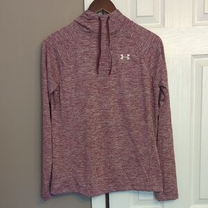 Under Armour Heathered Burgundy Pullover Hoodie